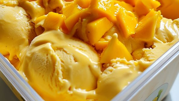 Sorvete de Manga (Apenas 1 Ingrediente)
