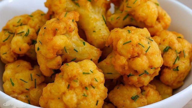 TEMPURÁ DE COUVE-FLOR CROCANTE E LEVE